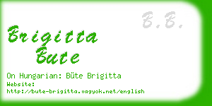 brigitta bute business card